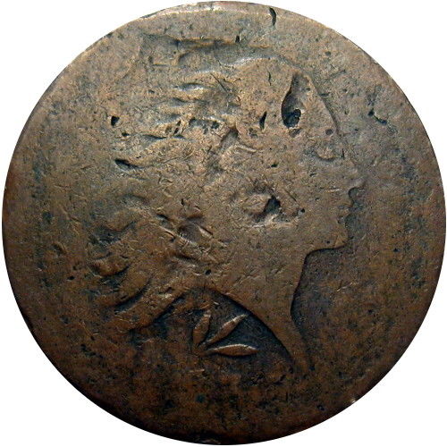 1793-Large-Cent-With-Counterstamp