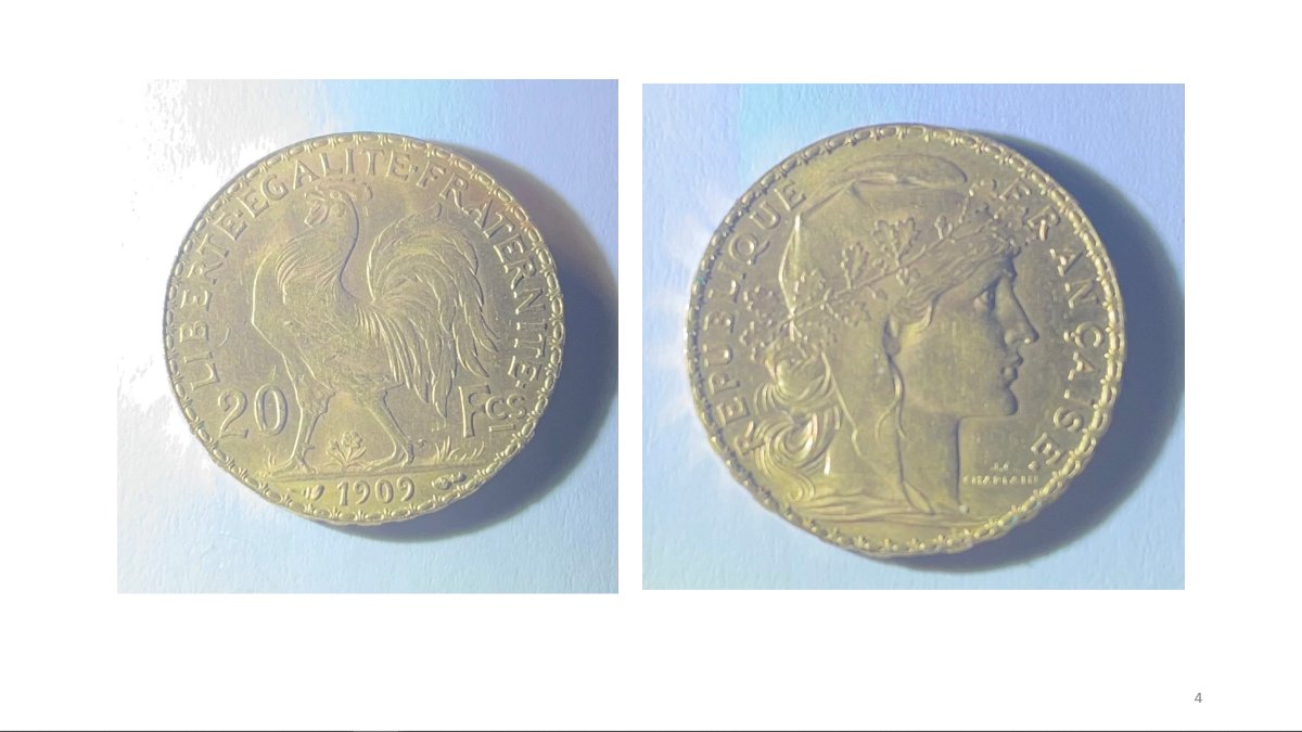 20-Franc-Gold-Coins---1859,-1876,-1909