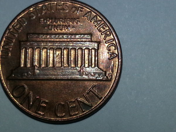 1984-D-Lincoln-Cent---Odd-Mark-On-Reverse