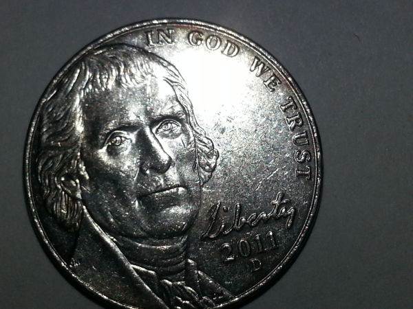 2011-Nickel-W/Copper-Bleed-Through