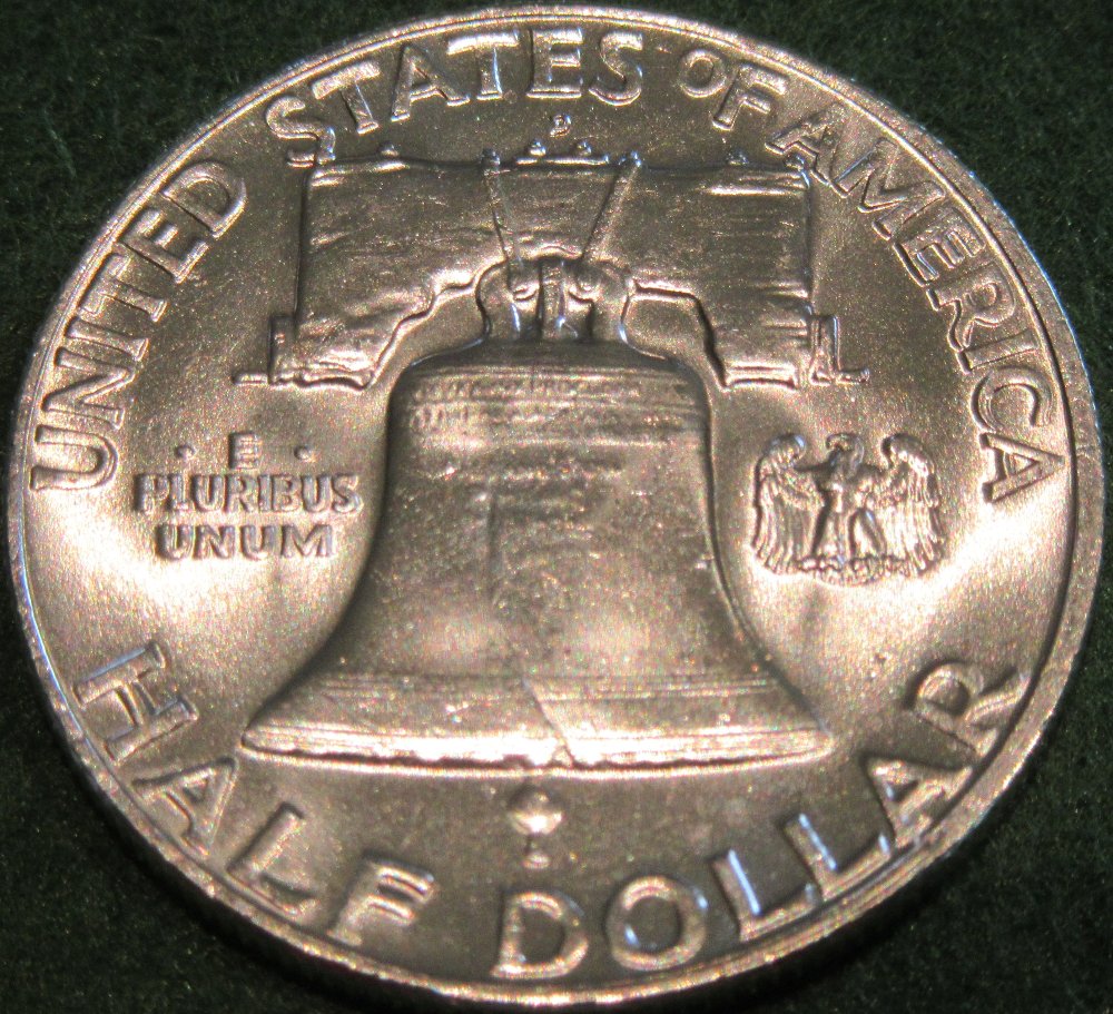 1958-Franklin-Half-Dollar-For-Grading
