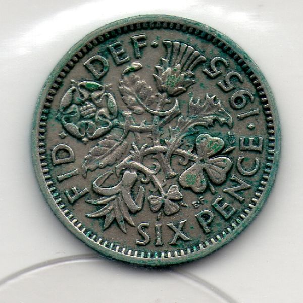 1955-Sixpence-With-