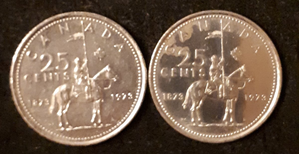 Help-Appreciated,-Cant-Figure-Out-Why-These-2-1973-Mountie-Quarters-Differ