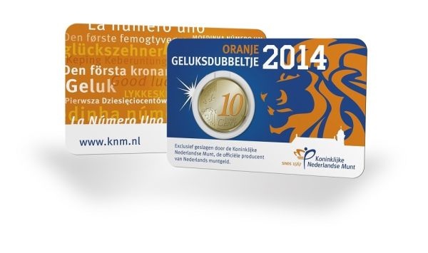 Netherlands-Lucky-10-Cent-Orange-In-Coincard