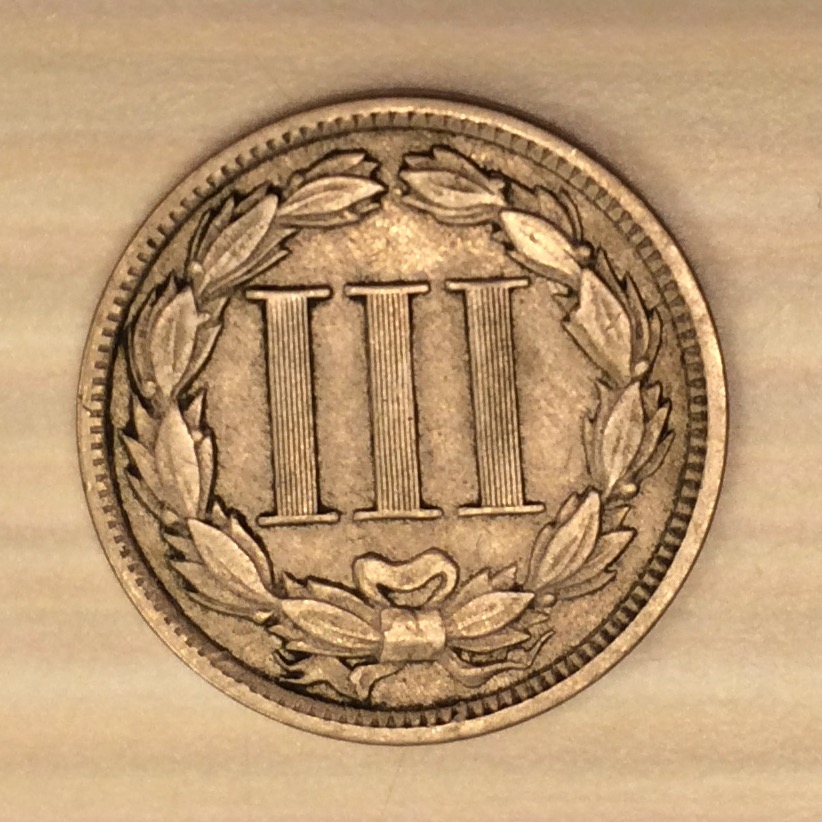 1881-3-Cent-Planchet-Error