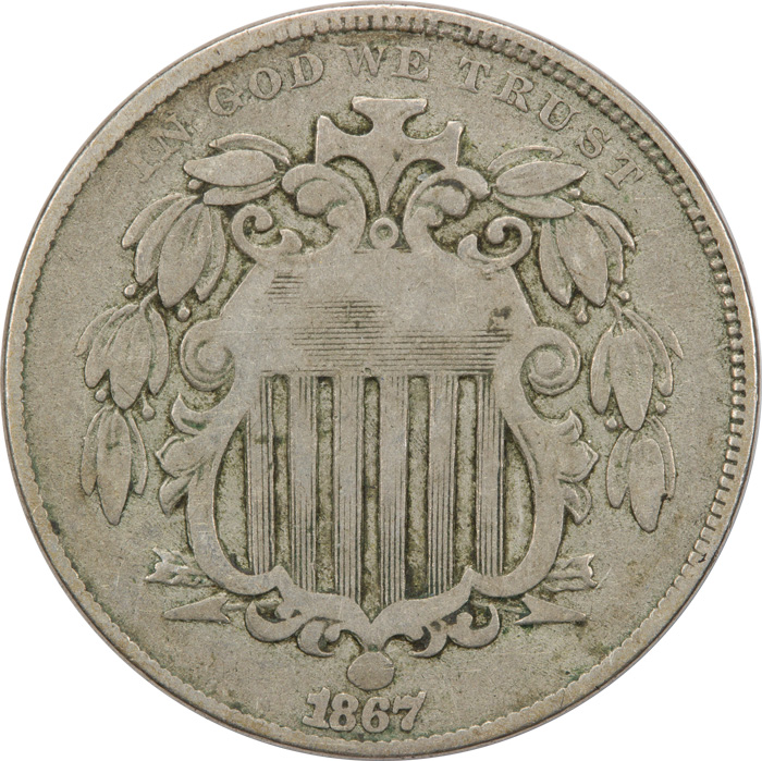 1867-With-Rays-Shield-Nickel