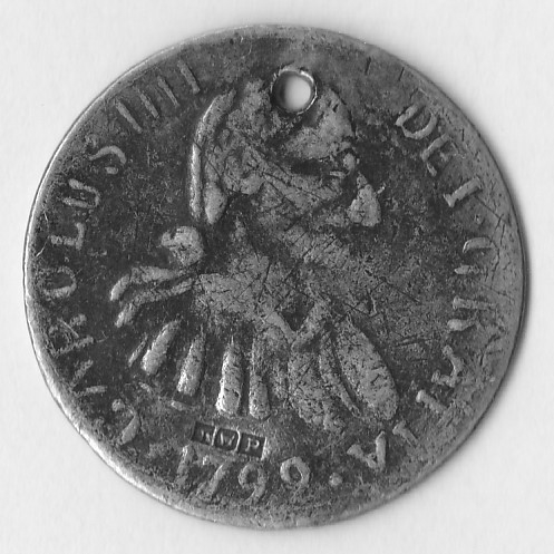 1792-New-Kleeberg-Variety-92c-L55-Or-A-1792-Peruvian-2-Reale-Sized-Button?