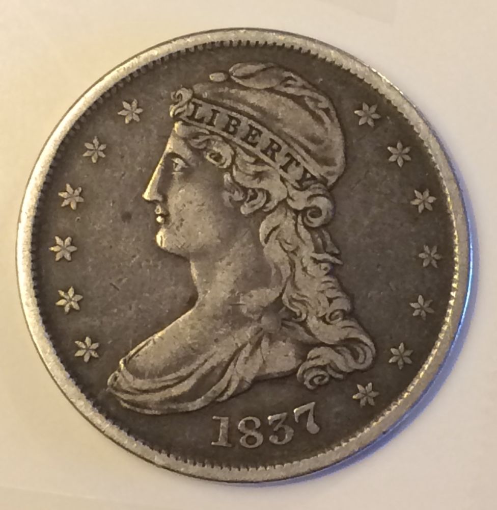 1837-Capped-Bust-Half---Raw