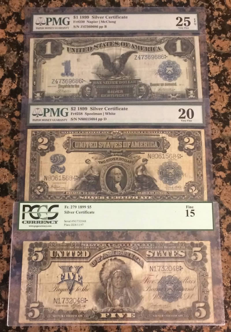 1899-Silver-Certificates---Newest-Addition