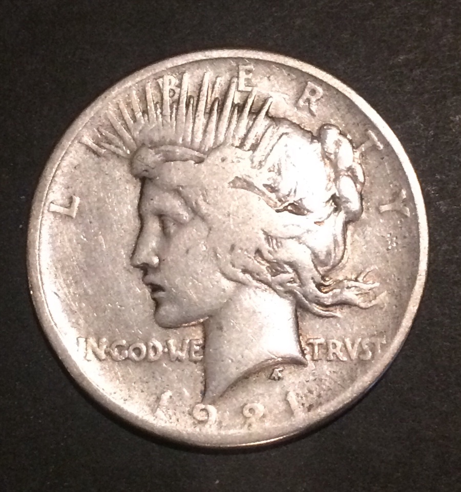 1921-Peace-Dollar...-Lower-Grade.