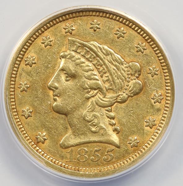 1855-Liberty-Head-Gold-Quarter-Eagle