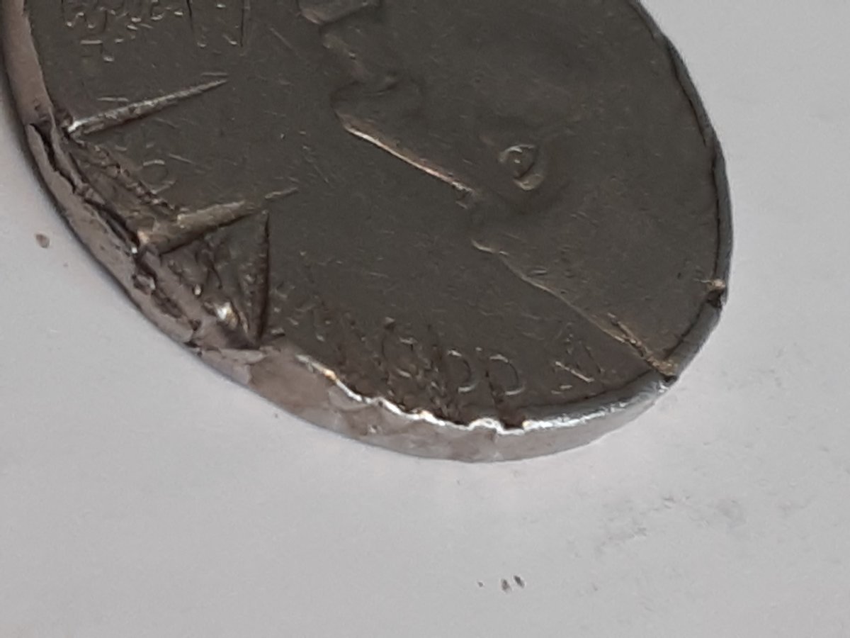 2005-American-Bison-Nickel-PMD,-Lamination,-Cracked-Planchet?