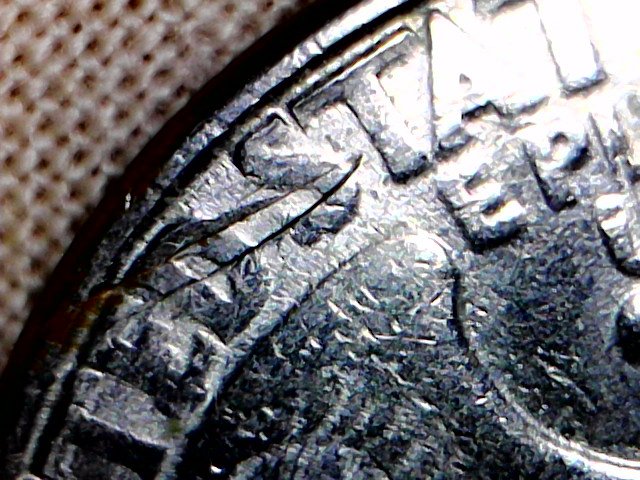1997-P-Quarter---Die-Break,-Cud,-Feeder-Finger-Damage--Need-Diagnosis
