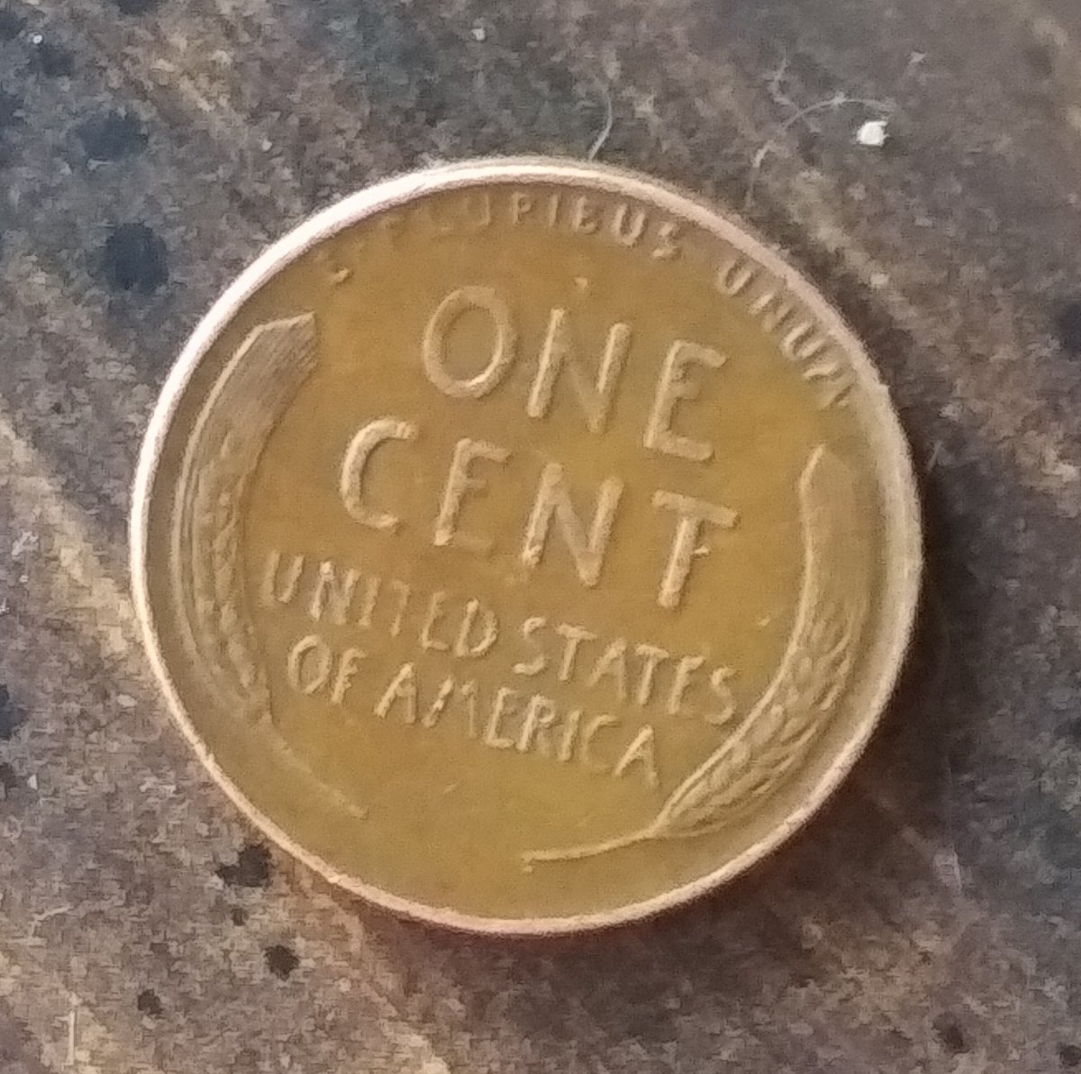 1945-Wheat-Penny-No-Mint-Lamination-Error-And-Misspellings