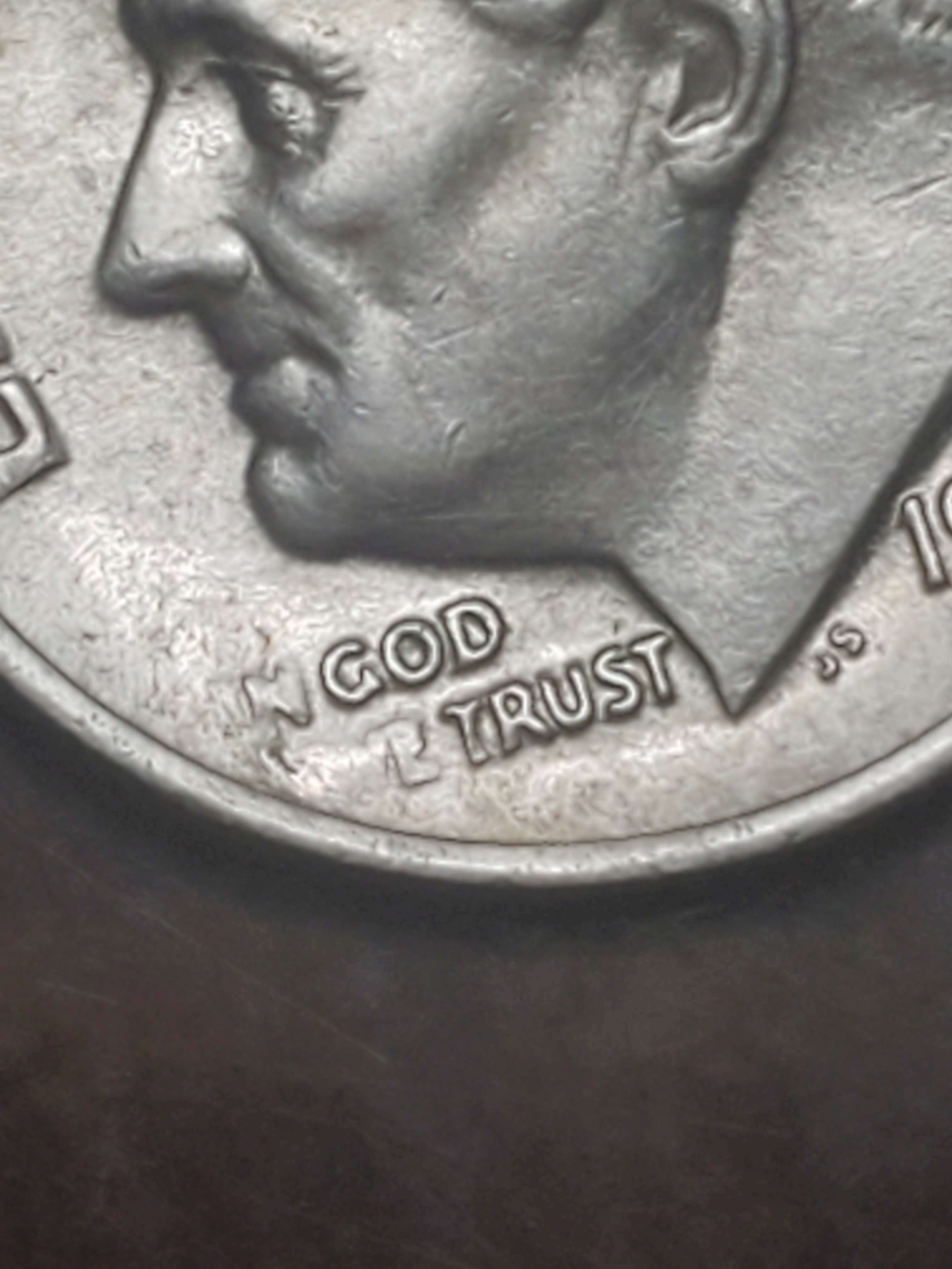 1985-D-Roosevelt-Dime/-Is-This-After-Mint-Damage?