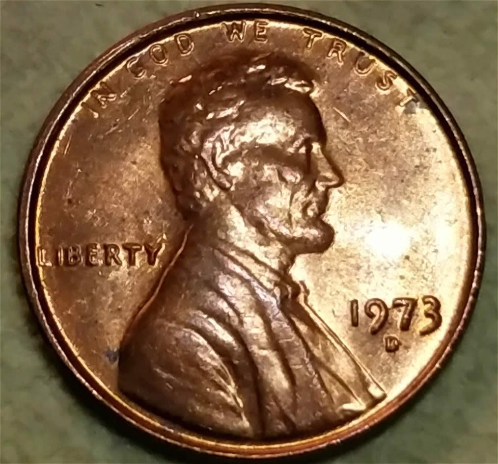1973-D-Lincoln-Cent-Recurring-Die-Subsidence-Error-Stage-Progressions