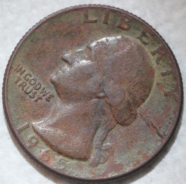 1965-Quarter-Missing-Clad-Layer?