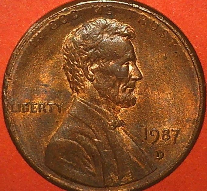 1987-D--Memorial--Lincoln-Penny