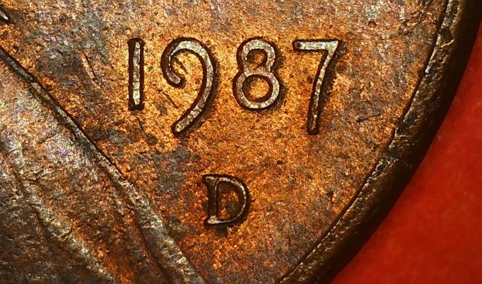 1987-D--Memorial--Lincoln-Penny