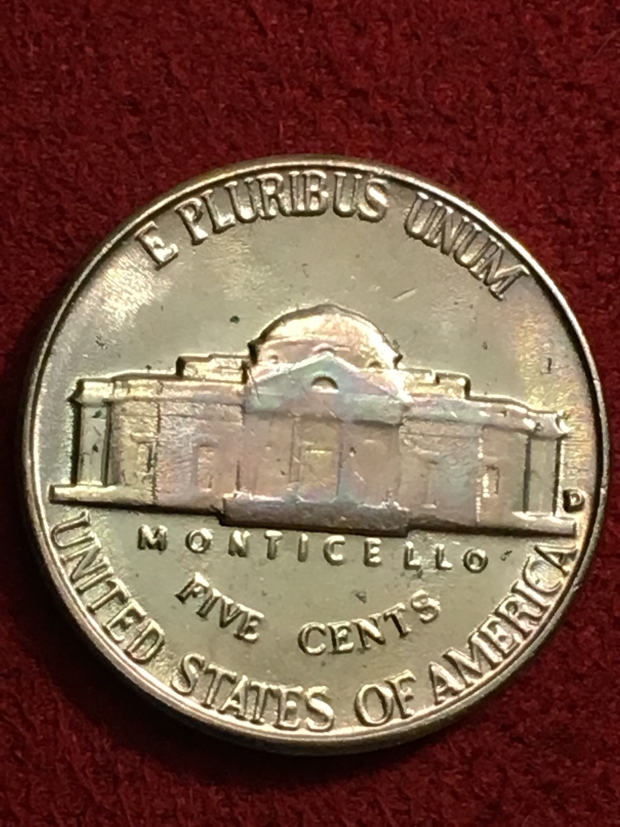 Nicely-Toned-1962-D-Nickel-For-Grading