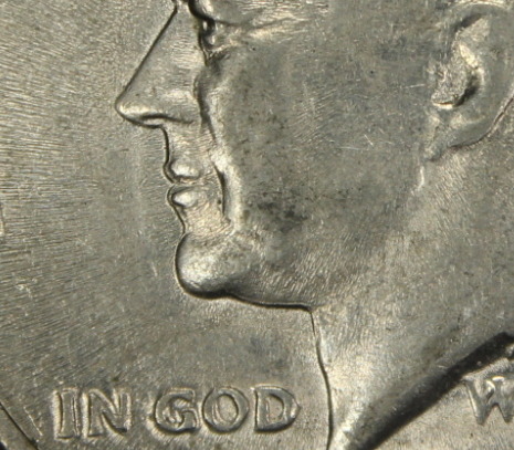 1972-D-Kennedy-Half,-Hot-Lips,-Double-Chin