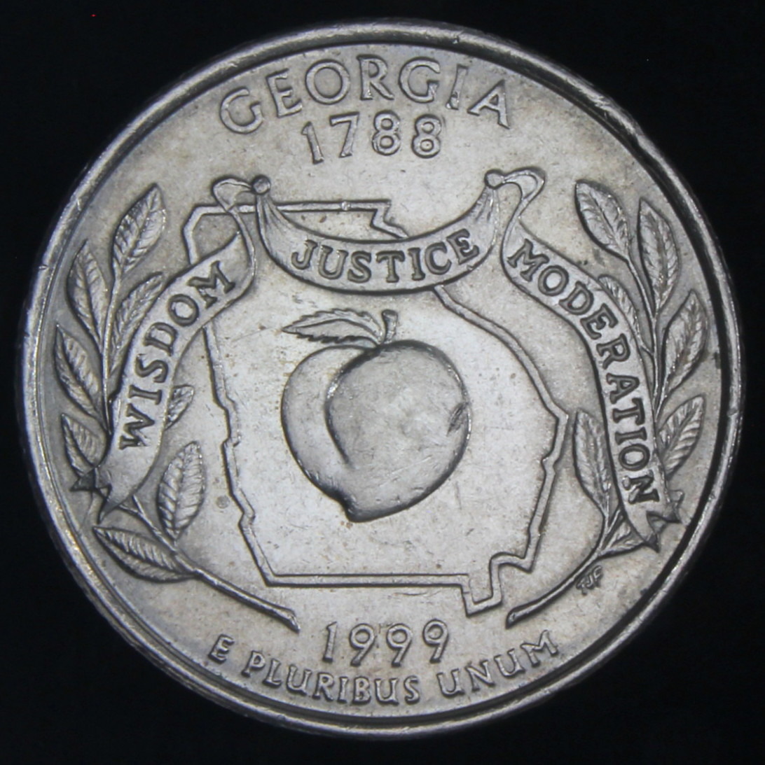 1999-Georgia-Quarter-Cracks-&-Chips-Circulation-Find