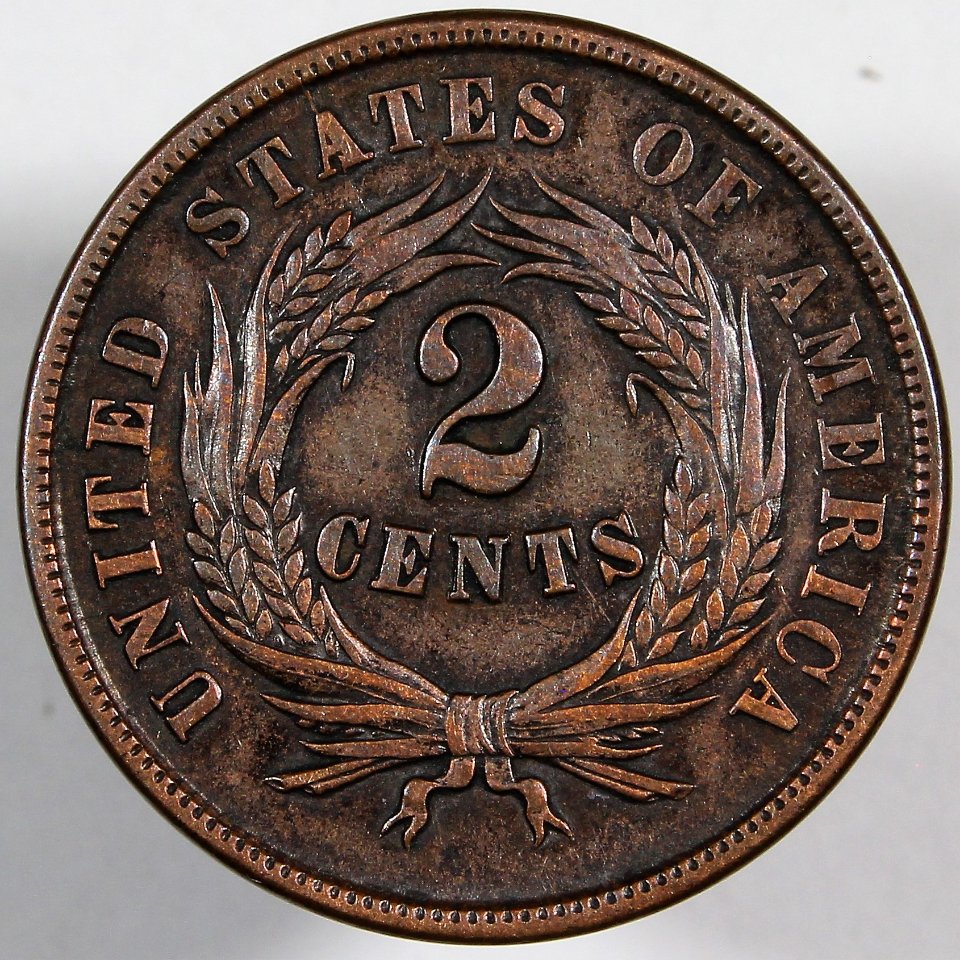 1864-2-Cent-For-Grading