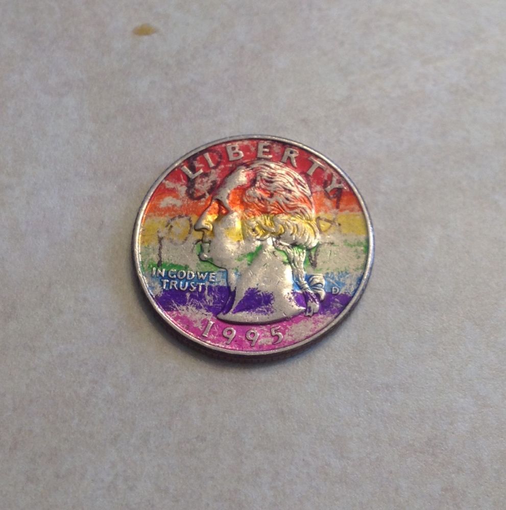 Full-Rainbow-Toned-1995-Washington-Quarter