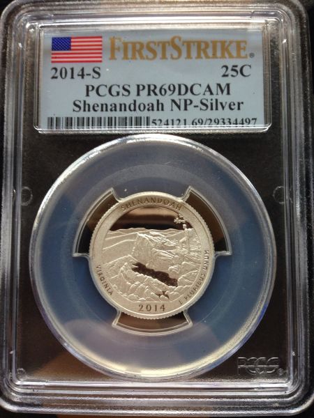 PCGS-PR-69-Silver-Shenandoah-ATB-Quarter:-Beautiful!