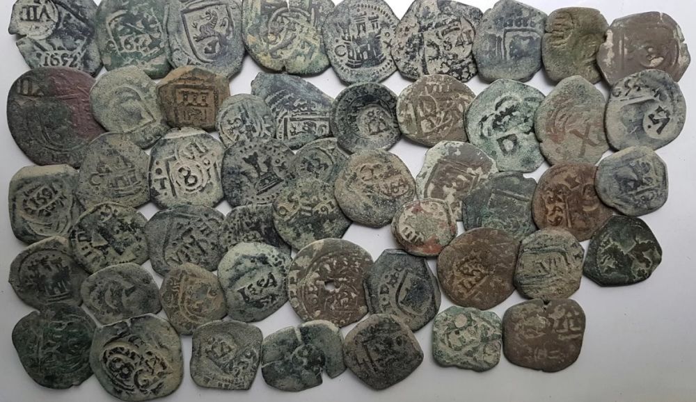 Identification-And-Values-Of-Old-Spanish-Maravedis/-Cobs-Coins