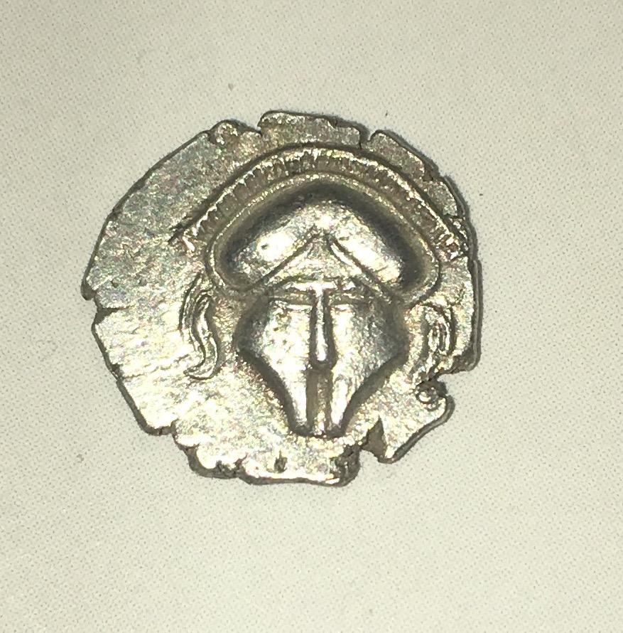 Kingdom-Thrace,-Mesembria-AR-Diobol-Helmet/-Wheel