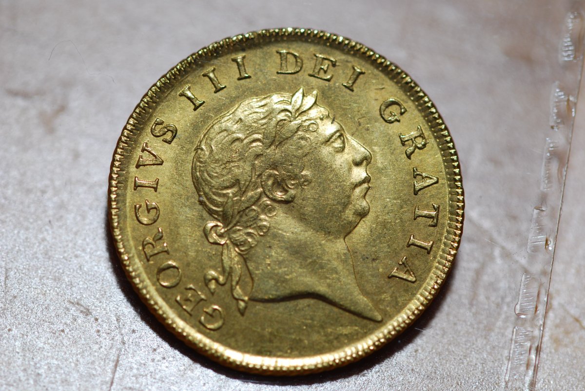 New-Addition-To-My-World-Gold-Collection:-1804-UK-1/2-Guinea-Military-Bust.