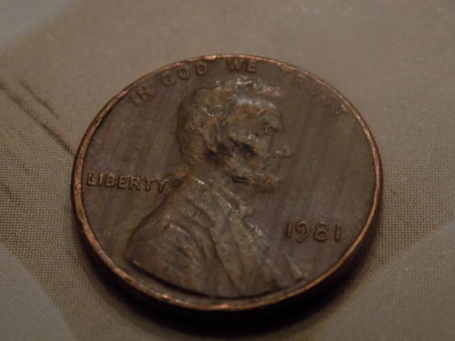 Wood-Grain-Toned-Penny-Found?!?-Help!