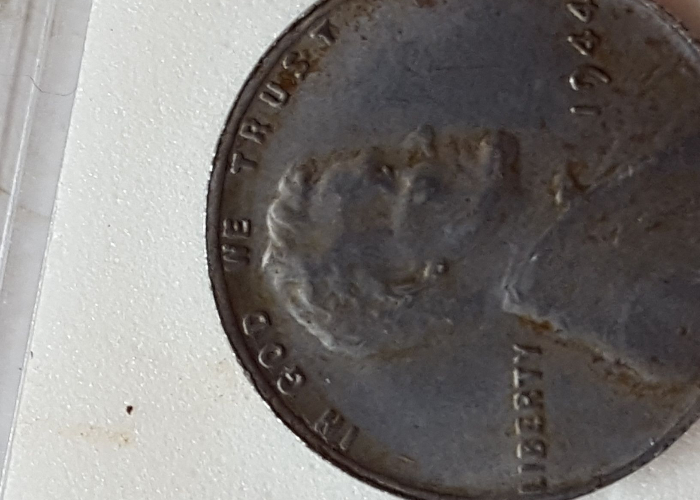 1944-Steel-Cent-3.0-Grams-Highly-Magnetic