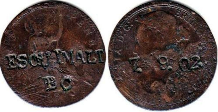 1877-British-Penny-Counterstamped-Esquimalt-B-C--7.9.02.