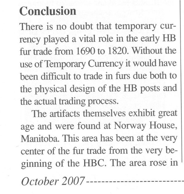Hbc-Canada-Fur-Trade-Post-Money-Counter-Tokens-?--Opinions