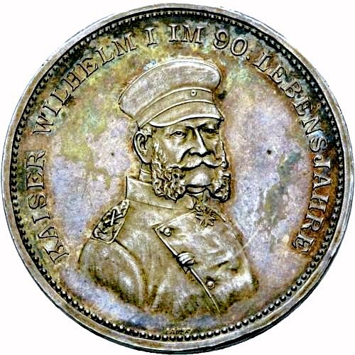 Kaiser-Wilhelm-1-Silver-Centenary-Medal---Mintage-Number-??