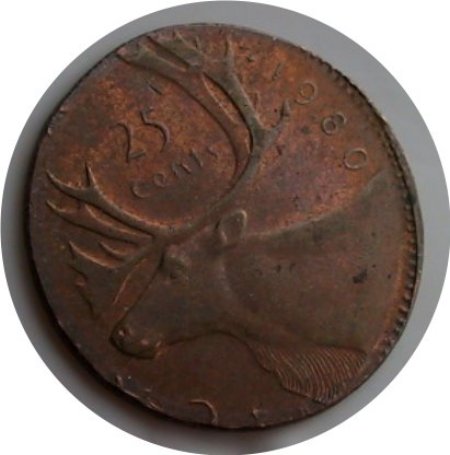 1980---25-Cent-On-A-Copper-Planchet