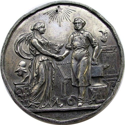 A.-Fisch-1874-Medal---Great-Details---Is-This-An-Award-Medal