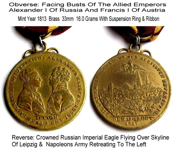 Battle-Of-Leipzig-1813-Re-Commemorative-Medals