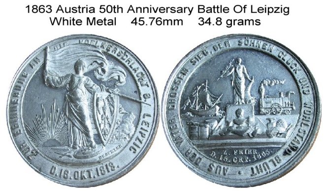 Battle-Of-Leipzig-1813-Re-Commemorative-Medals