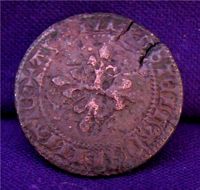 Old-Old-Token-With-Fleur-De-Lis