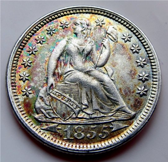1855-Seated-Liberty-Dime