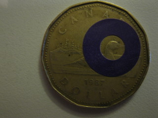 Loon-$-Struck-Through-Round-Washer