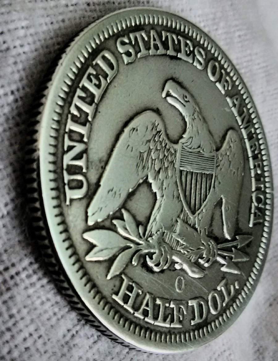 1854-Half-Dollar-O-.-Unsure-Of-The-Grade-/-Value