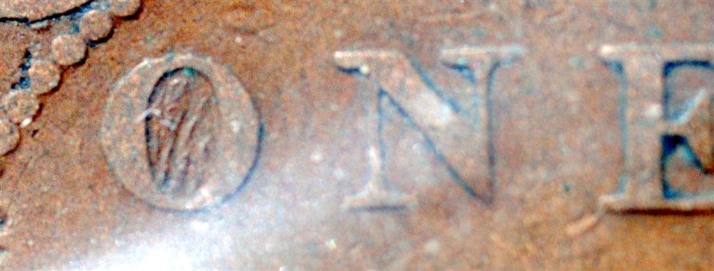 1909-Cent-..with-Strange-Detail-In-