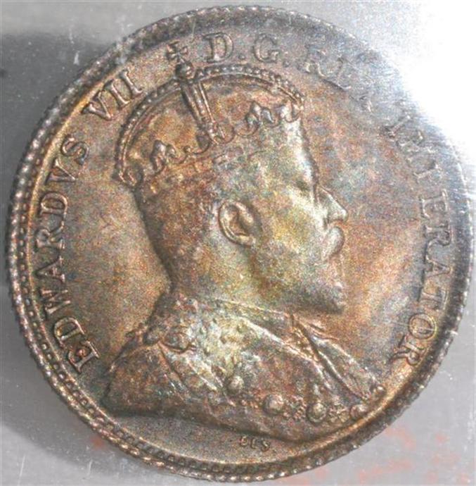 1904---5-Cent..-Toned-And-In-Need-Of-A-Grade-Or-Opinions..