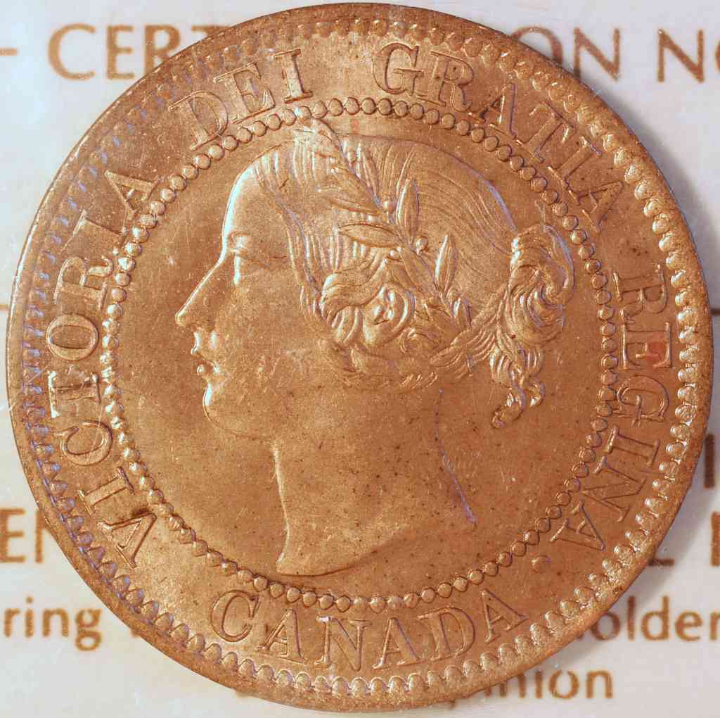 1858--Canada-Large-Cent-And-Its's-Varieties
