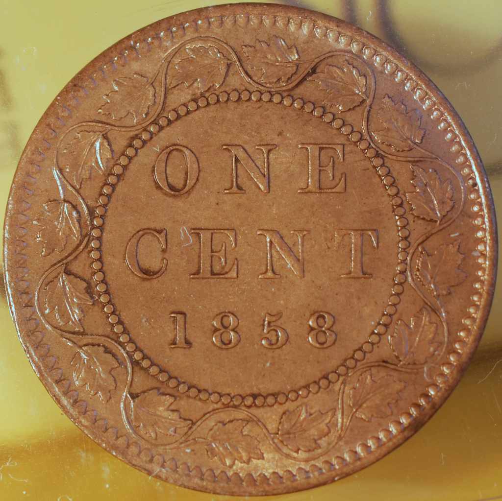 1858--Canada-Large-Cent-And-Its's-Varieties