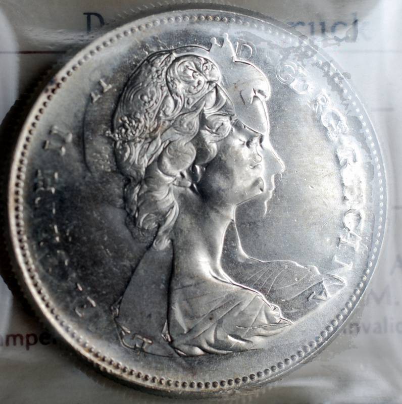 Canada-1967-Diving-Goose--Double-Struck-Question